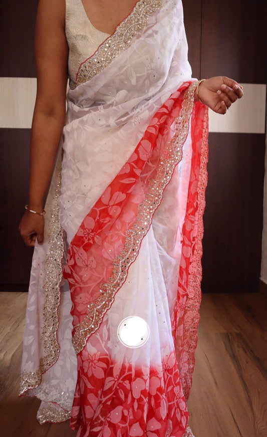 Mahivashi organza saree Indian partywear sarees
