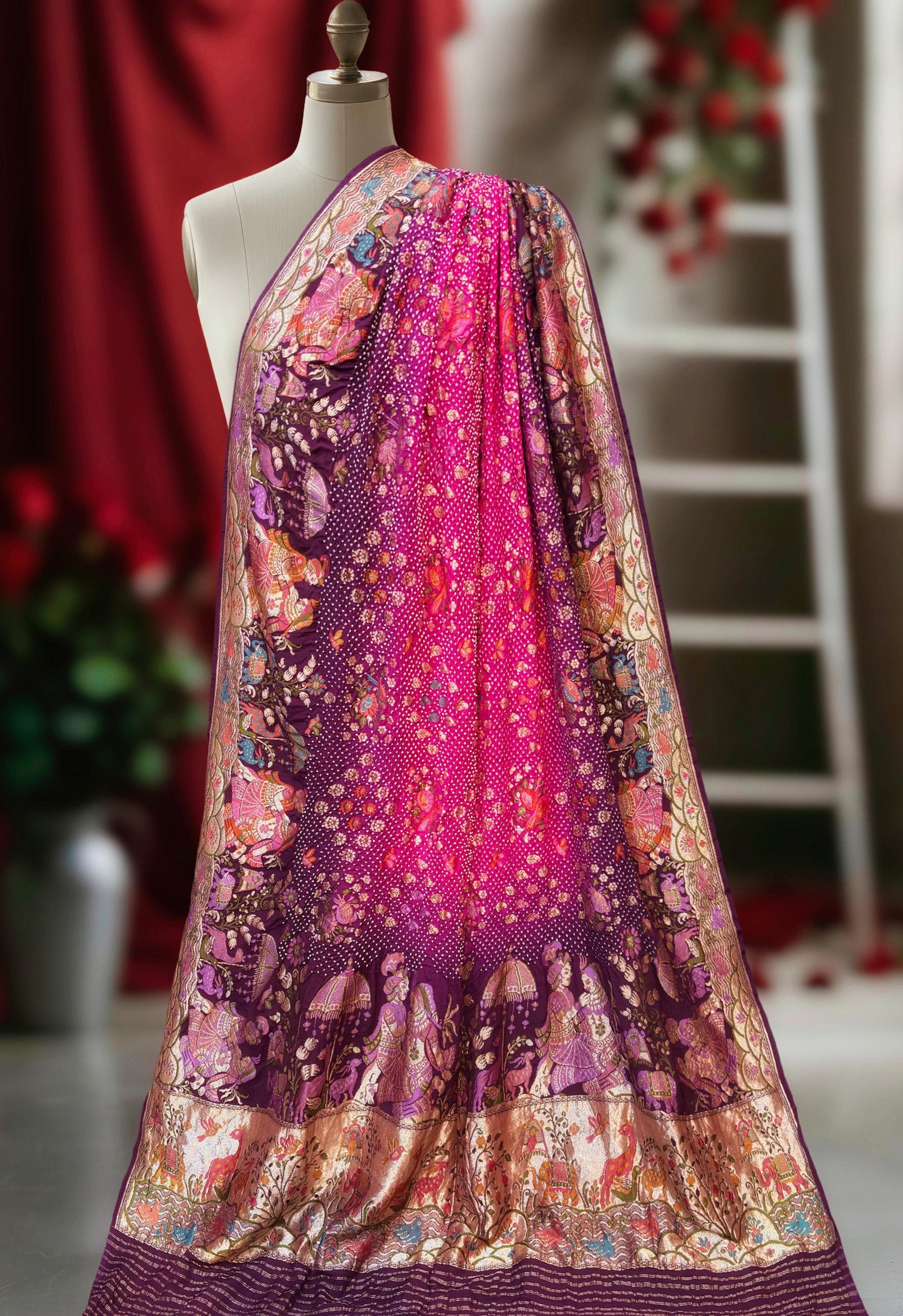 Rai bandhej dupatta Indian dupatta traditional dupattas