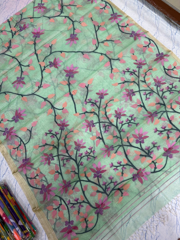 Pinisha tantuj saree Bengal jamdani sarees