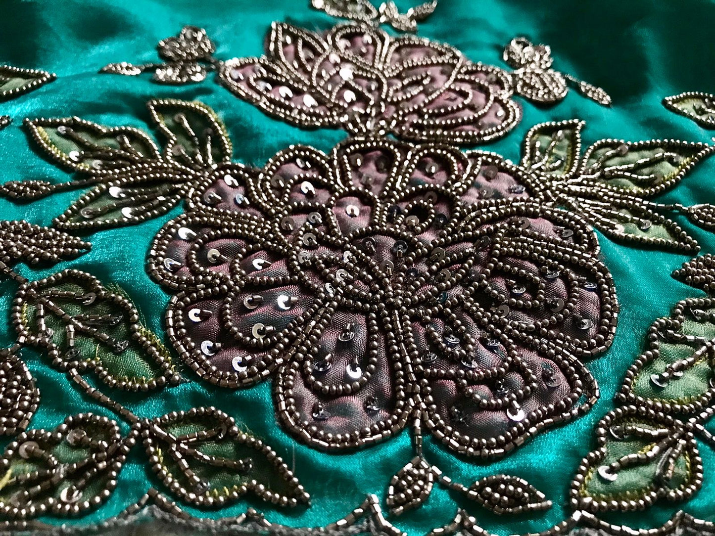 Shimmer tissue silk saree handmade sari blouse