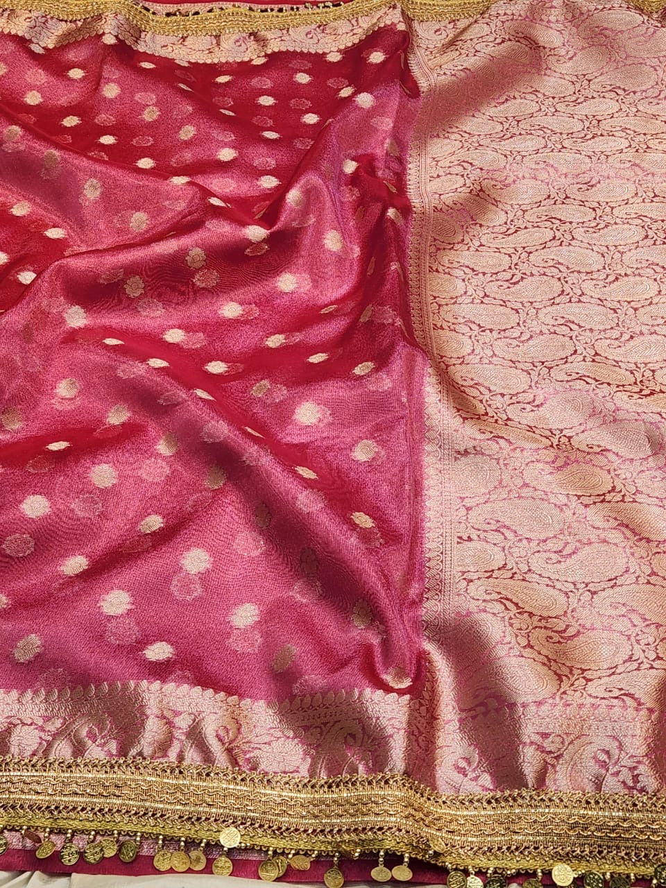 Tissue silk saree Indian wedding saree designer sarees