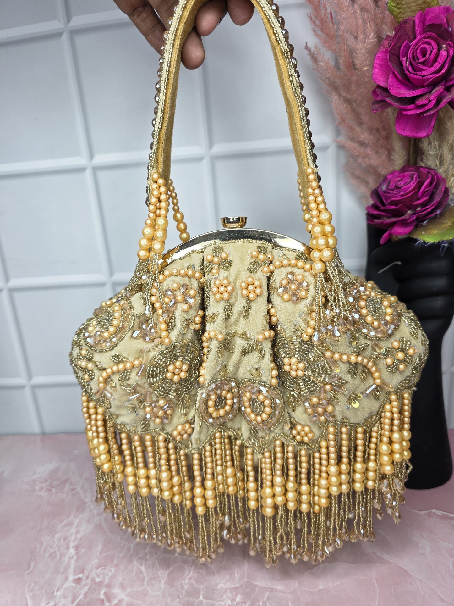 Half framed clutch bag wedding clutch bag Partywear bag