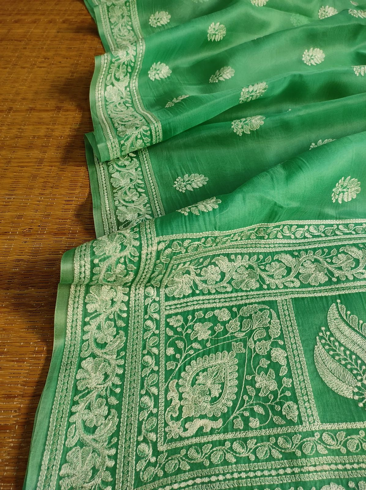 Organza Chikankari saree Indian saree