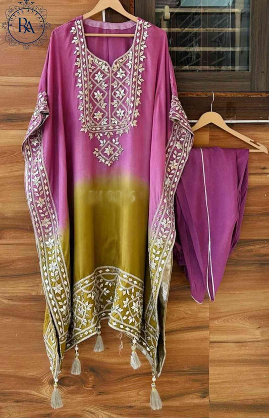 Abiza kaftan set silk kaftan set