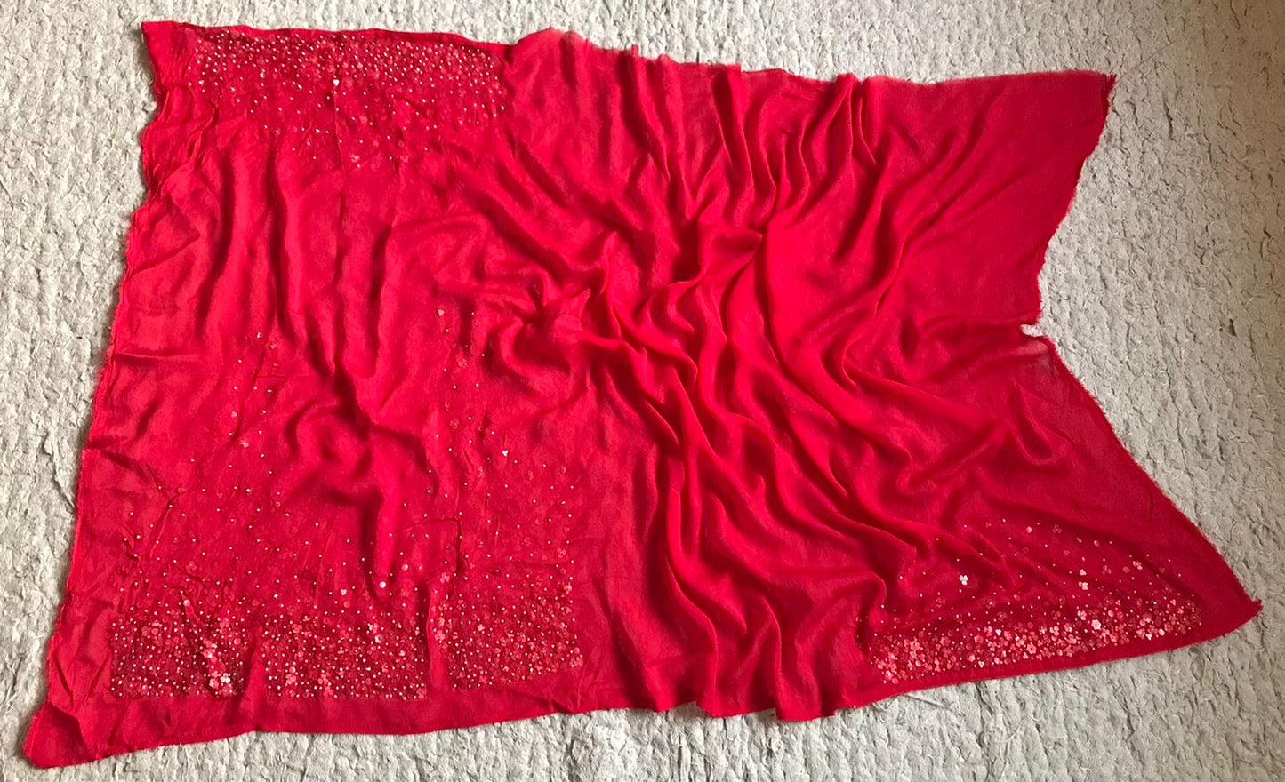 Premium pearl sequins saree handmade sari blouse