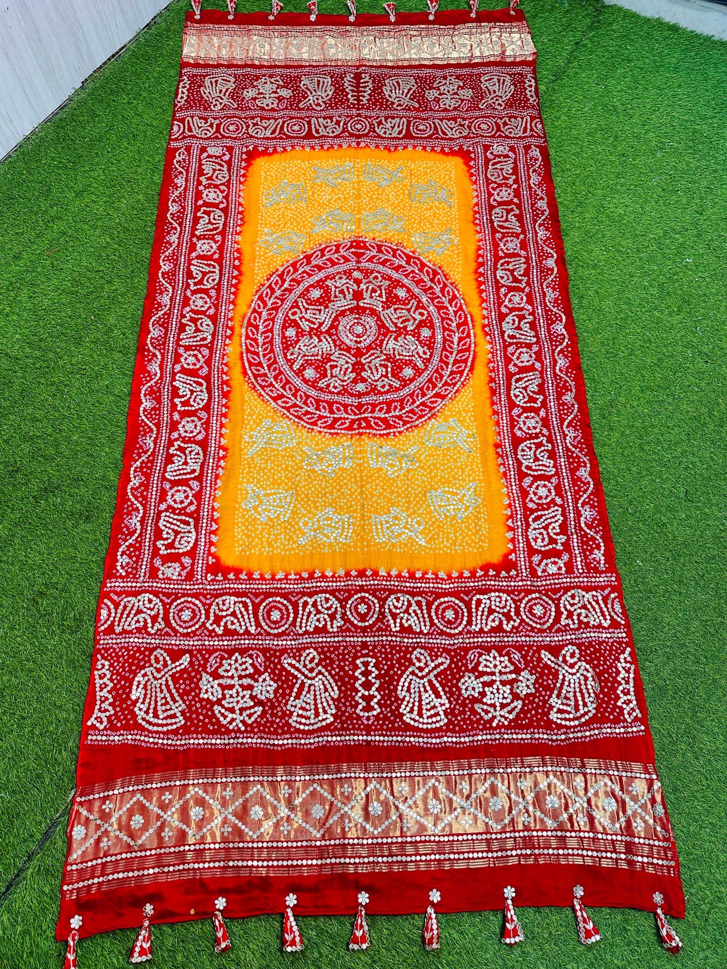 Bandhani dupatta gajji silk dupatta traditional dupatta