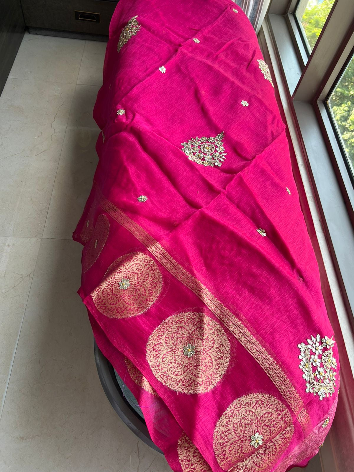 Pink Gottapatti saree Indian saree beautiful sari blouse