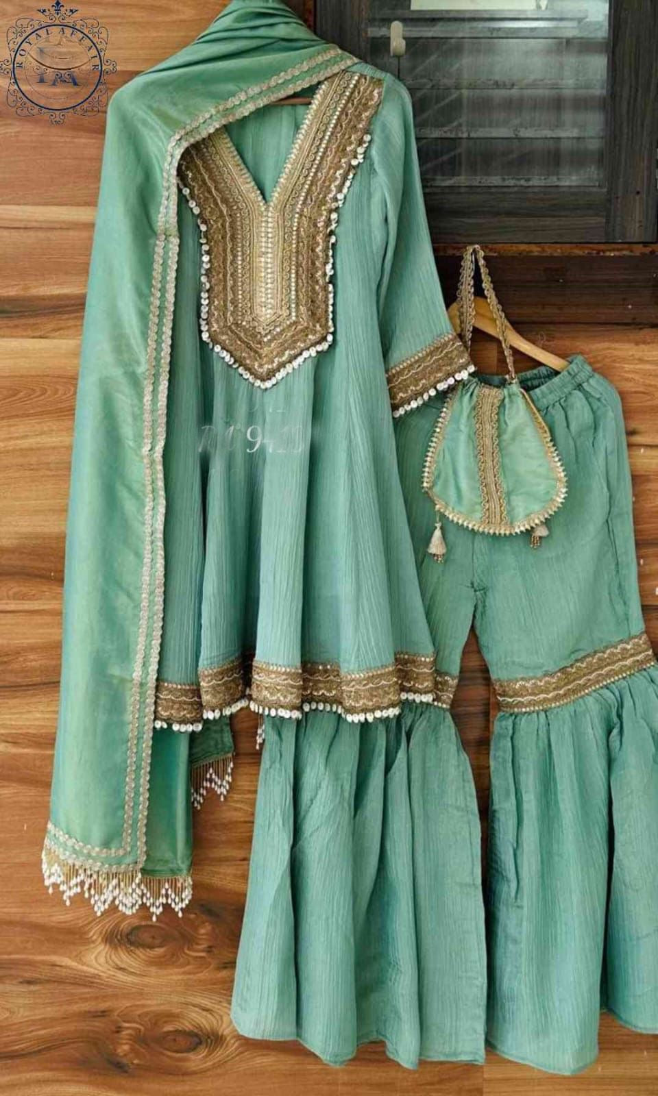 Tissue Anarkali set designer stitched dress wedding dress sangeet dress