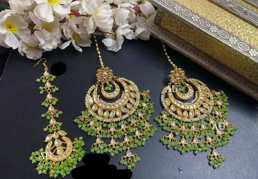 Tanvi wedding earrings tikka set
