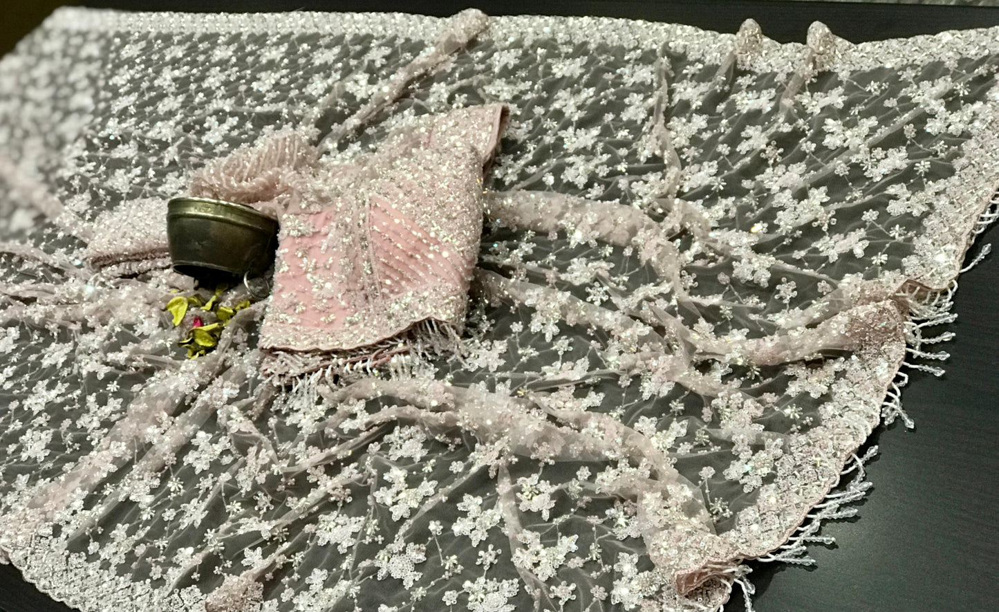 Designer saree net saree wedding sari blouse