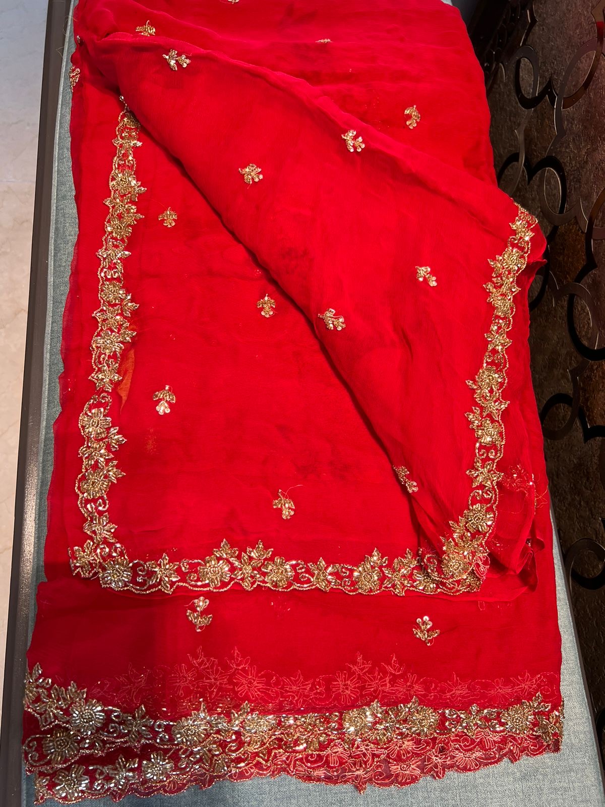 Red saree bridal saree Indian sarees