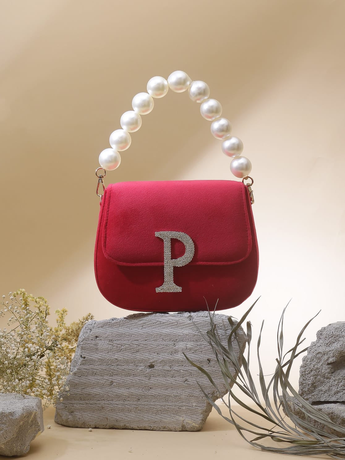 Rivani pearl clutch women bags