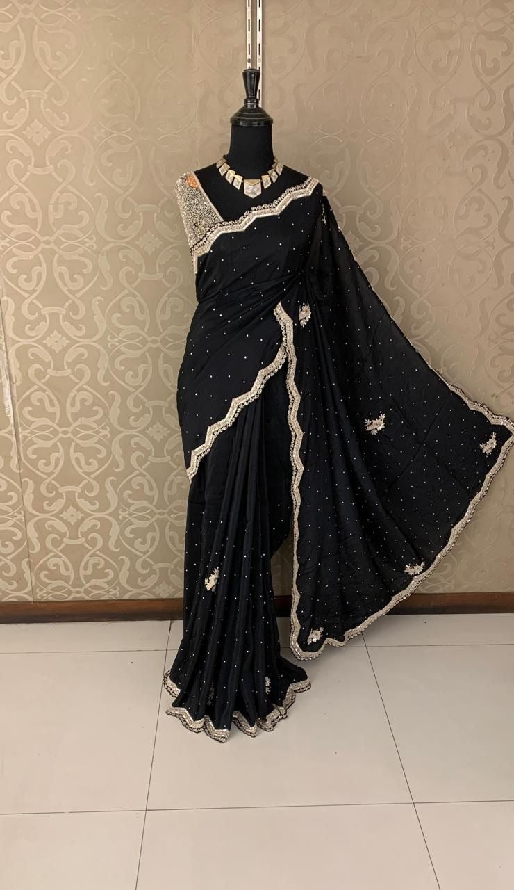 Nivisha partywear saree organza saree