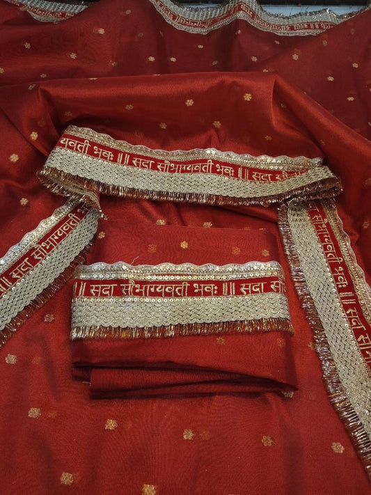 Red Banarsi saree tissue silk sarees Indian sari Partywear sarees