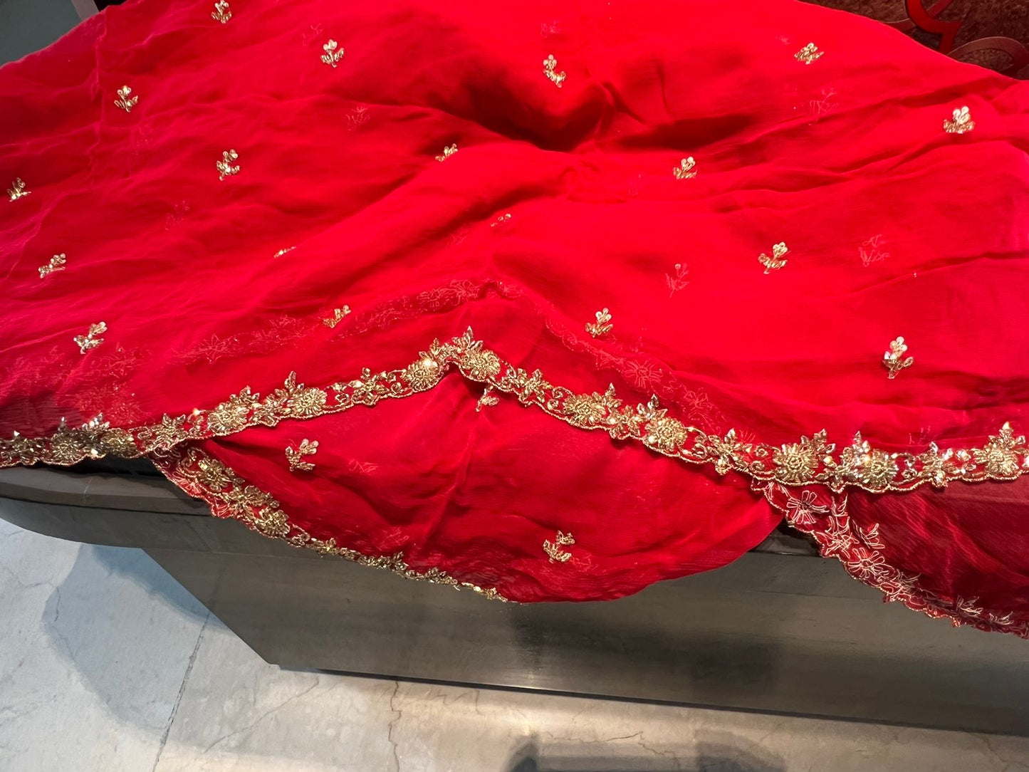 Red saree bridal saree Indian sarees