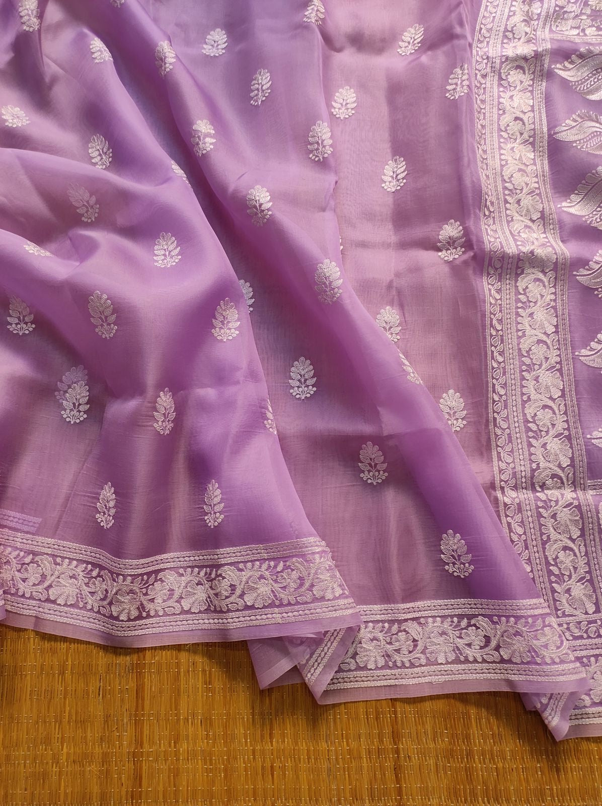 Organza Chikankari saree Indian saree