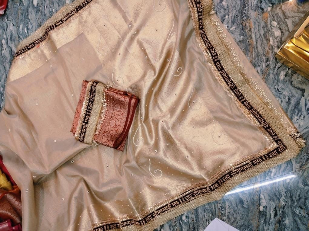 Sobhagyavati inspired saree soft silk saree traditional saree wedding sari