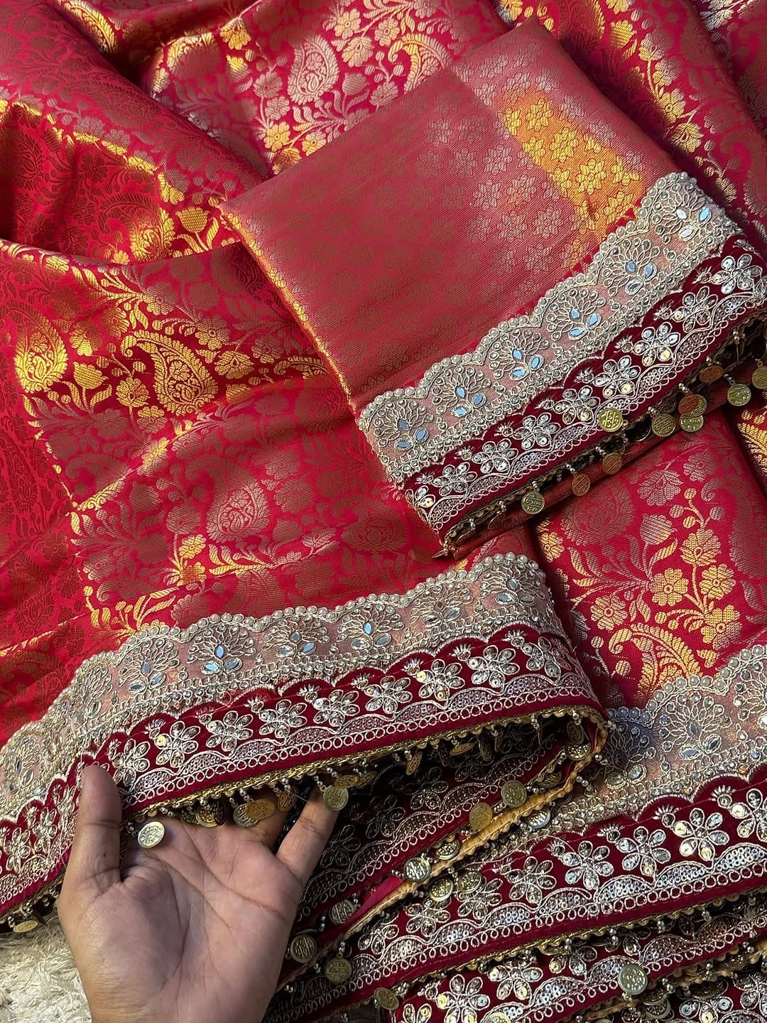 Katan silk saree Banarsi silk sarees Indian sari blouse