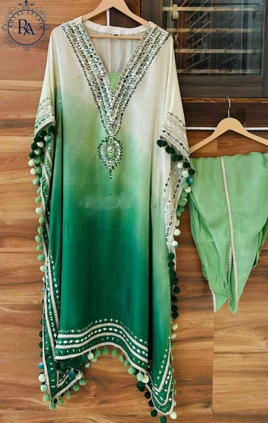 Silk Kaftan set Partywear dress Indian dresses