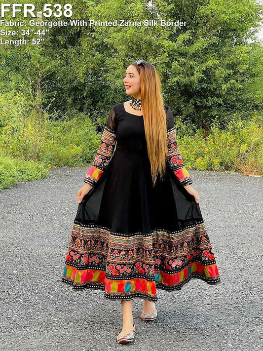 Black traditional ethnic gown