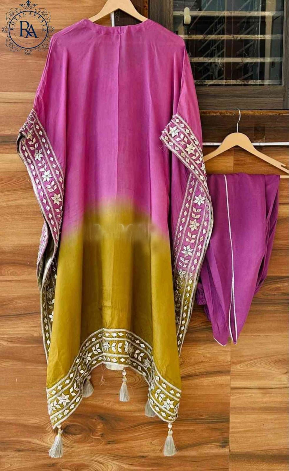 Abiza kaftan set silk kaftan set