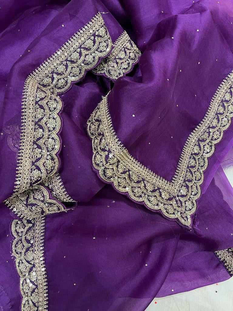 Rivaaz traditional Indian organza saree