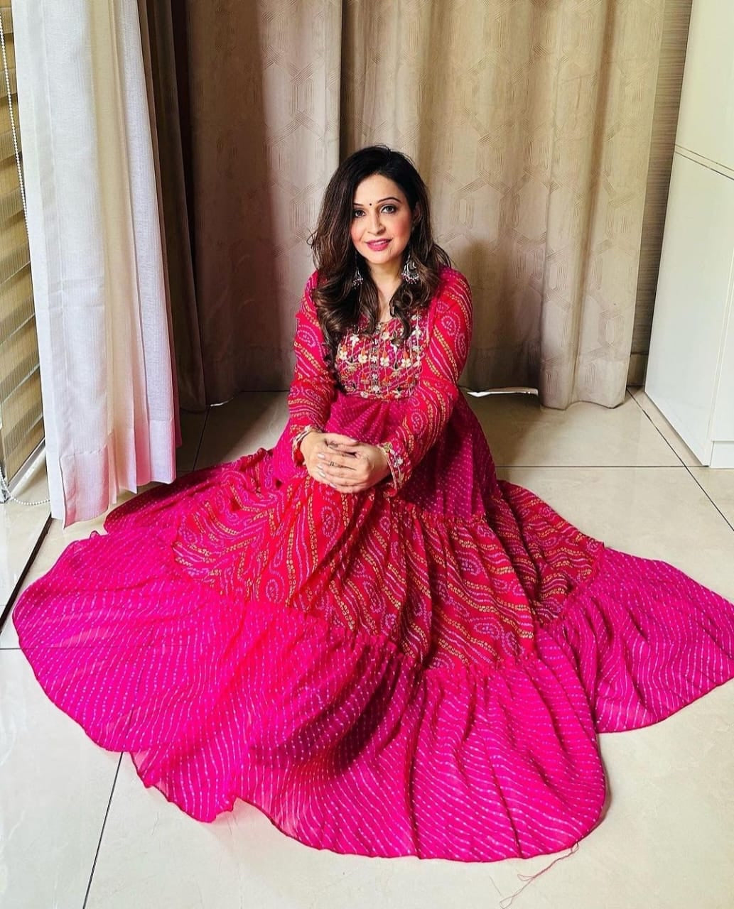 Pink gorgeous Indian gown