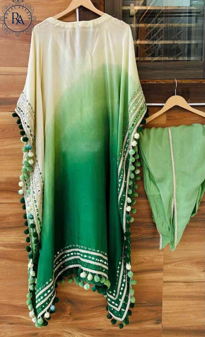 Silk Kaftan set Partywear dress Indian dresses