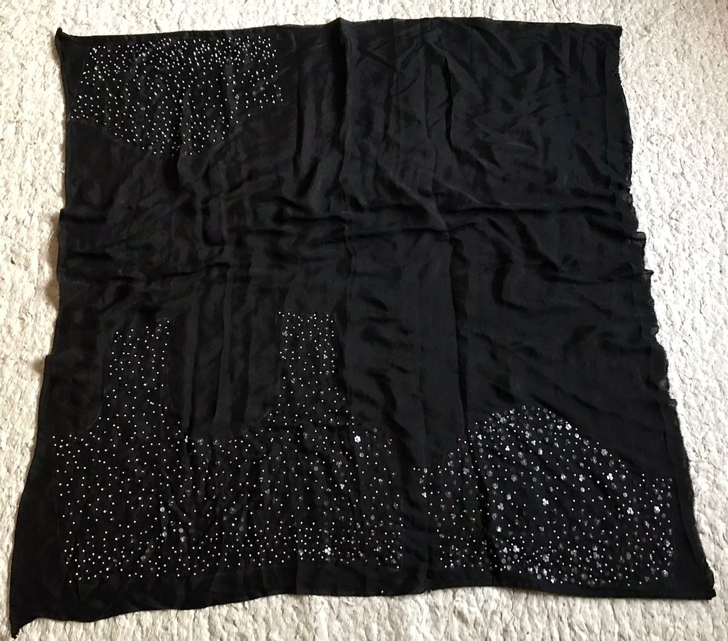 Premium pearl sequins saree handmade sari blouse