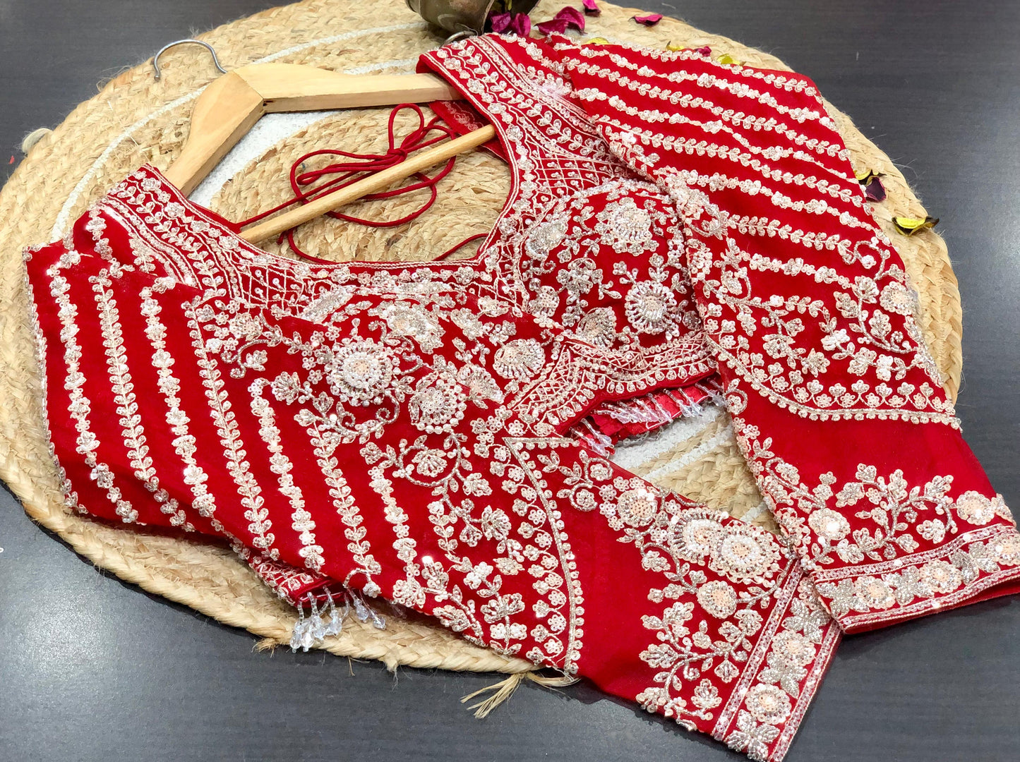 Net designer saree Indian wedding sari blouse women sarees