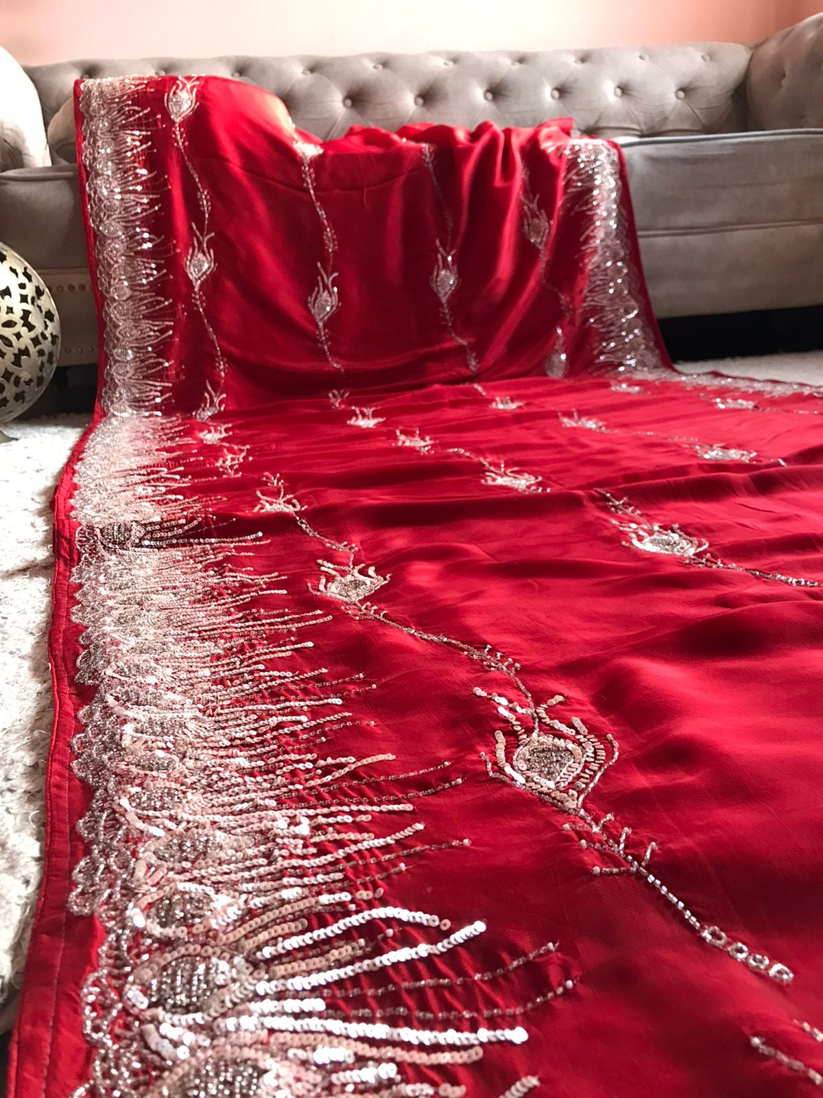 Red Rich Luxury Premium Organza Silk Sarees