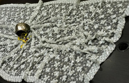 Designer saree net saree wedding sari blouse