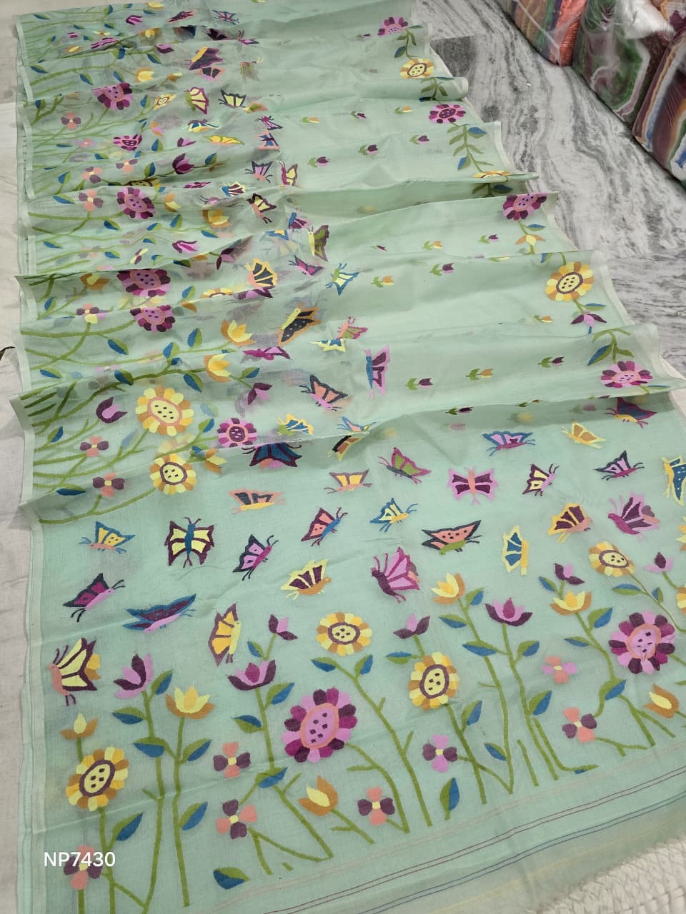 Tantuj jamdani saree handloom sareees