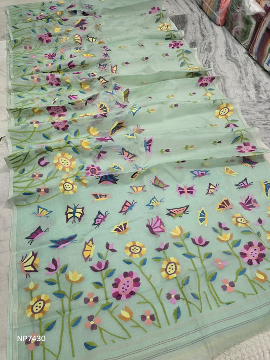 Tantuj jamdani saree handloom sareees