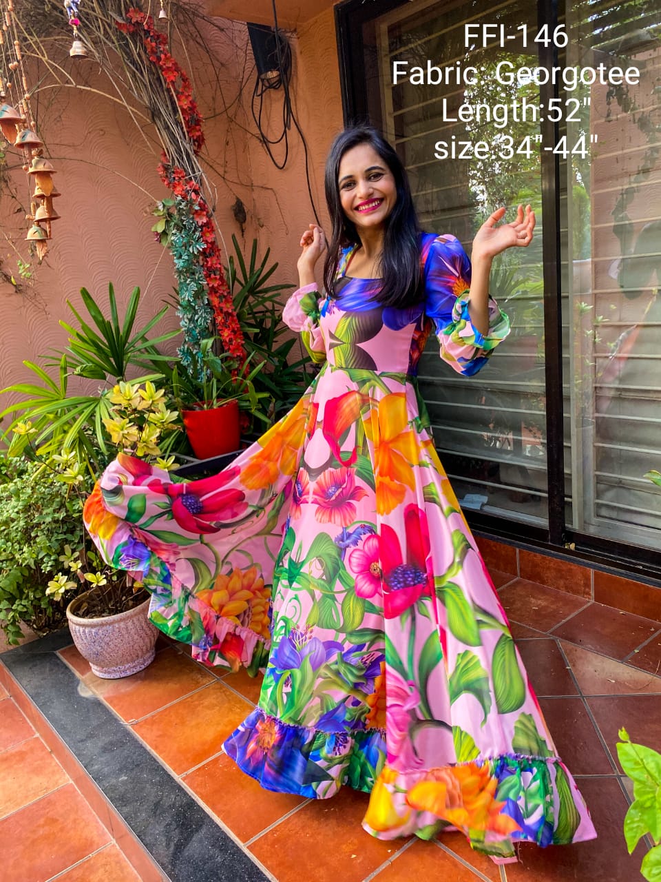 Floral indowestern dress beautiful dress