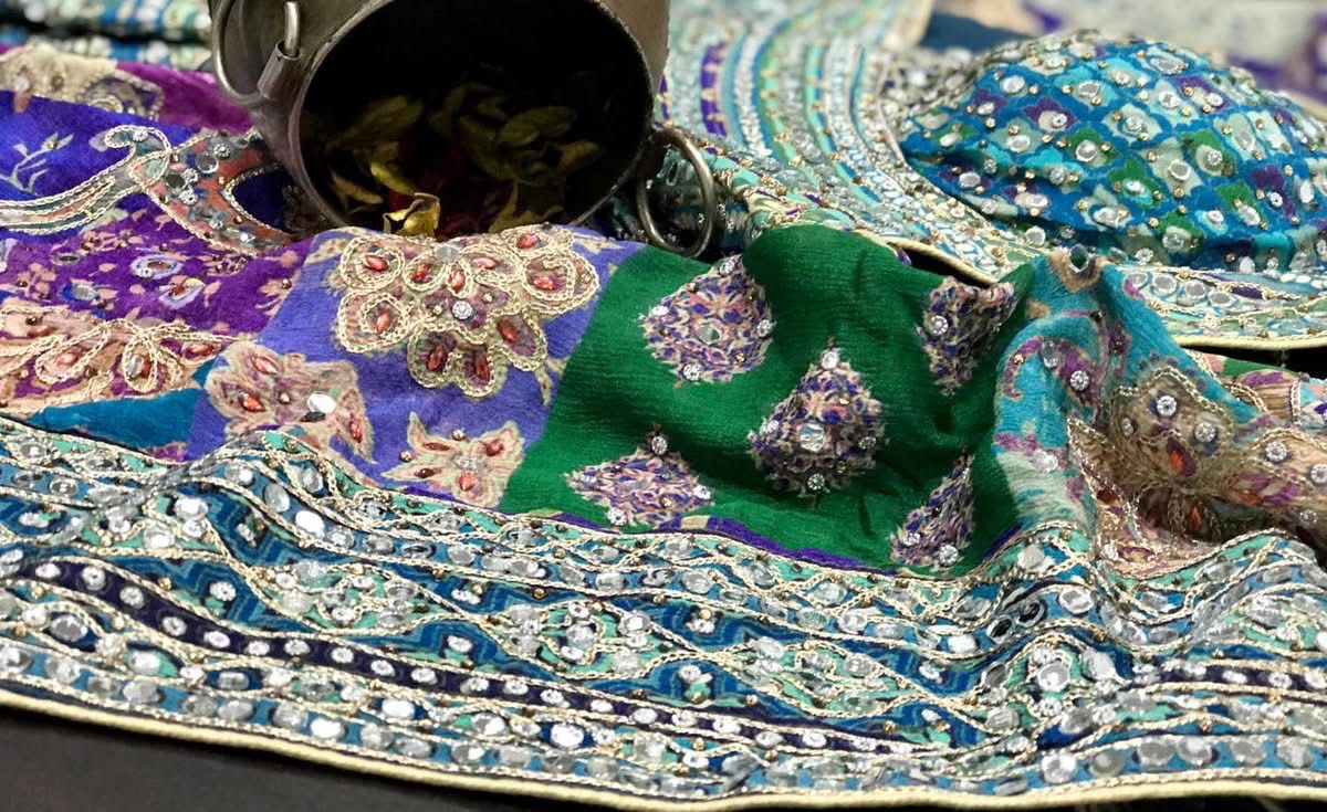 Hand ajrakh saree Indian sarees blouse traditional sari