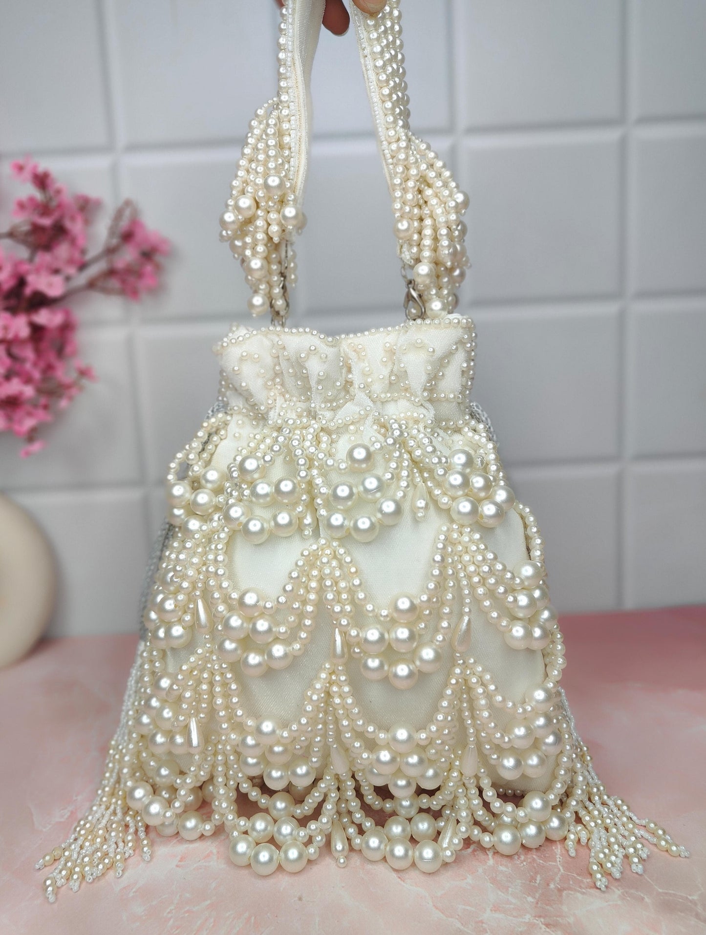 Hayat Pearl Potlis Wedding Bridal Potlis Bridesmaid  Potli