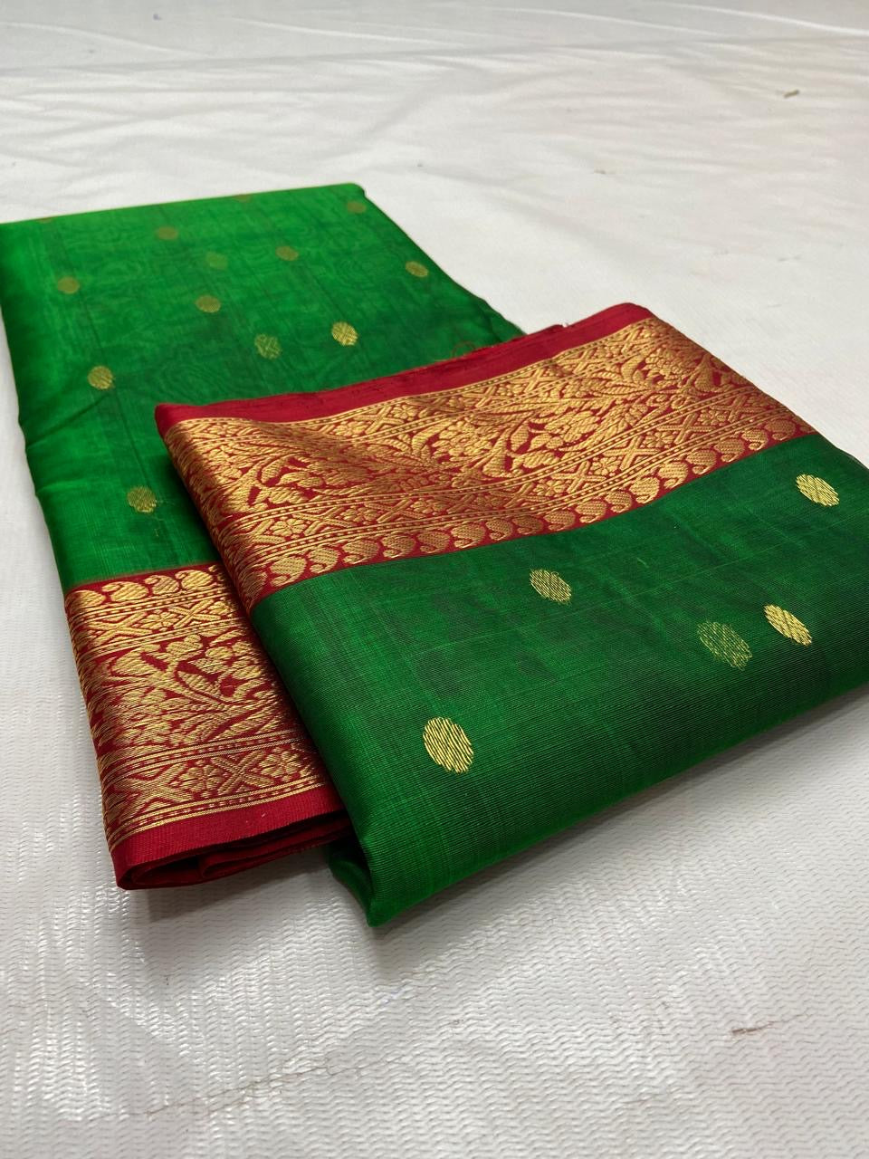 Green Chanderi saree Indian saree women saree blouse