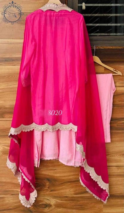 Rehmana silk suit Indian Salwar kameez Pakistani traditional dress
