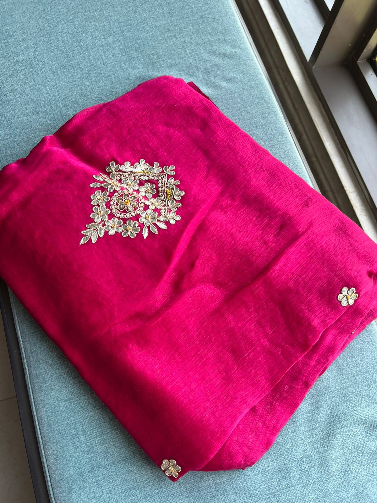 Pink Gottapatti saree Indian saree beautiful sari blouse