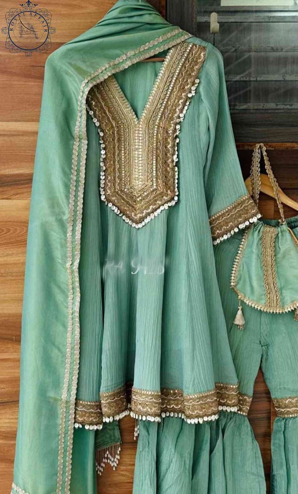Tissue Anarkali set designer stitched dress wedding dress sangeet dress