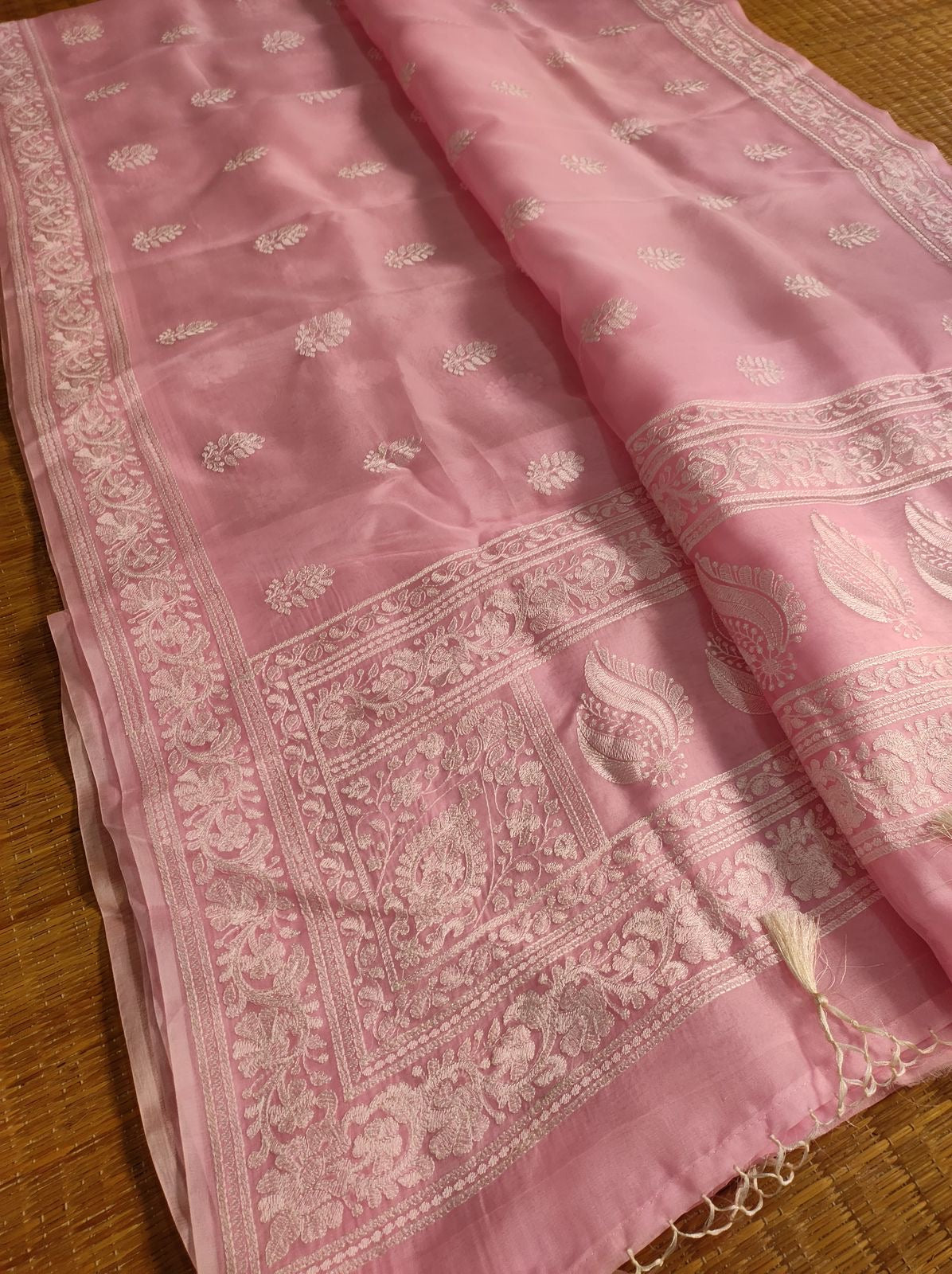 Organza Chikankari saree Indian saree