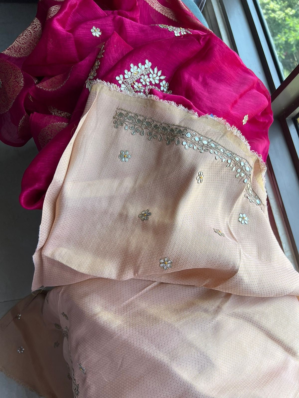 Pink Gottapatti saree Indian saree beautiful sari blouse