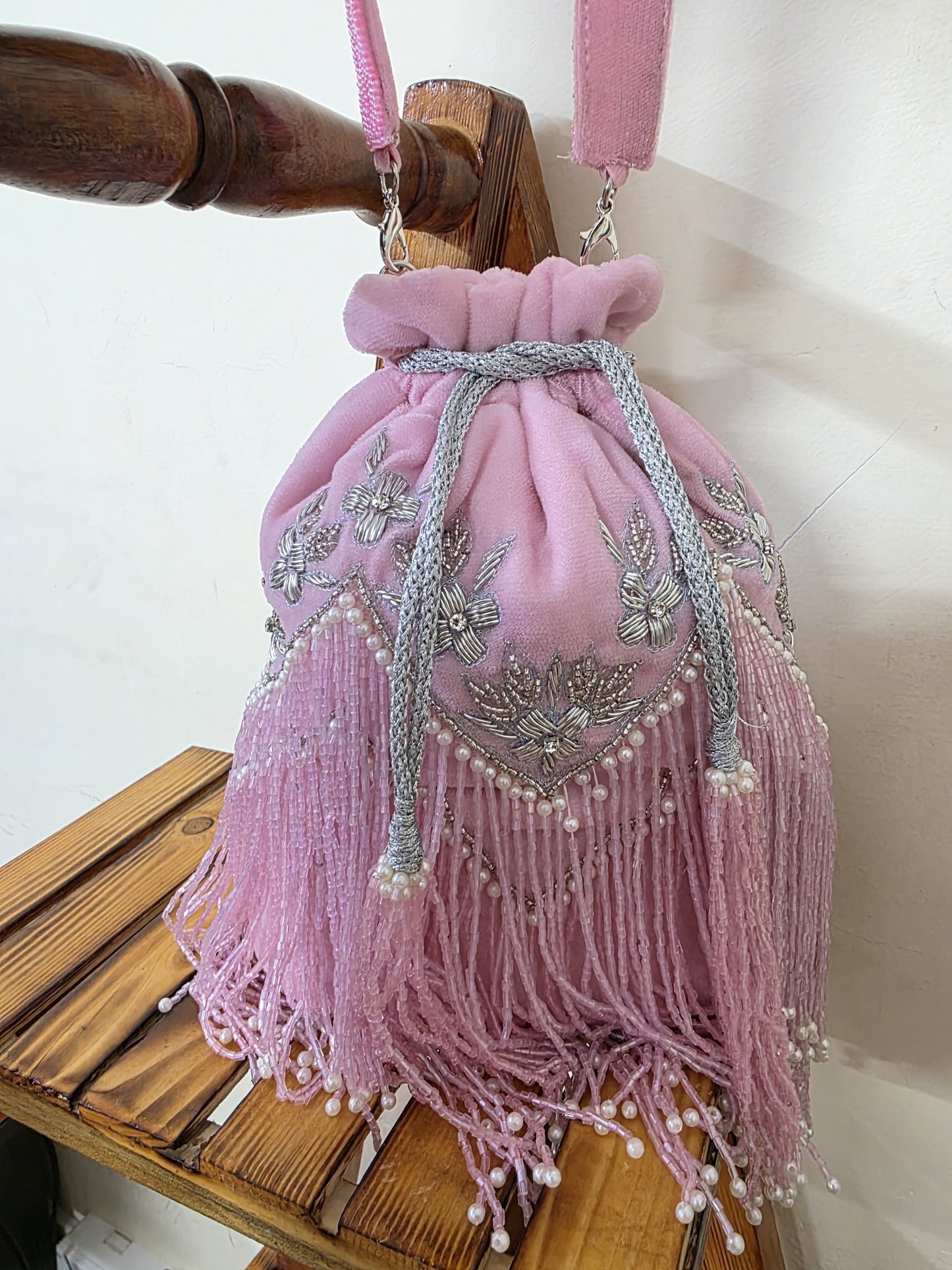 SafrinaFashion potli designer inspired potli velvet potli bag