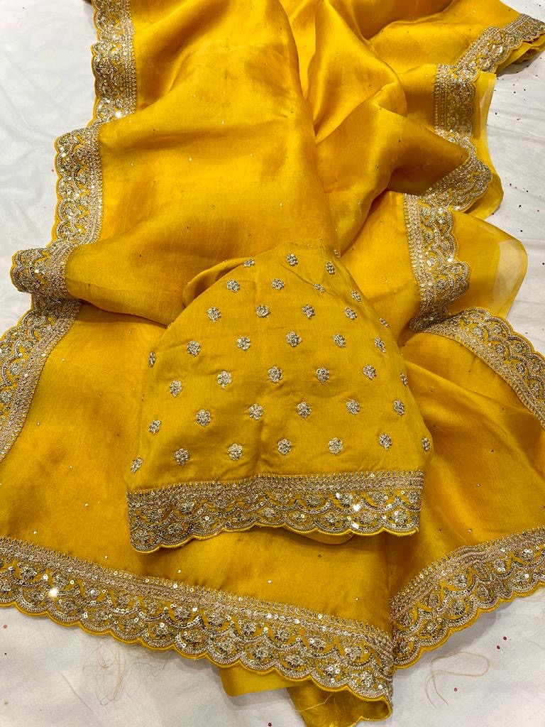 Nomani Organza Saree Indian wear Partywear Sarees