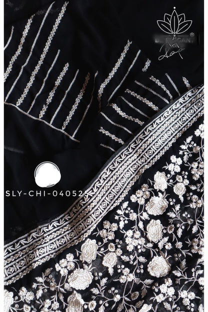 Elegant chikankari saree Lucknowi saree Indian sarees women saree blouse