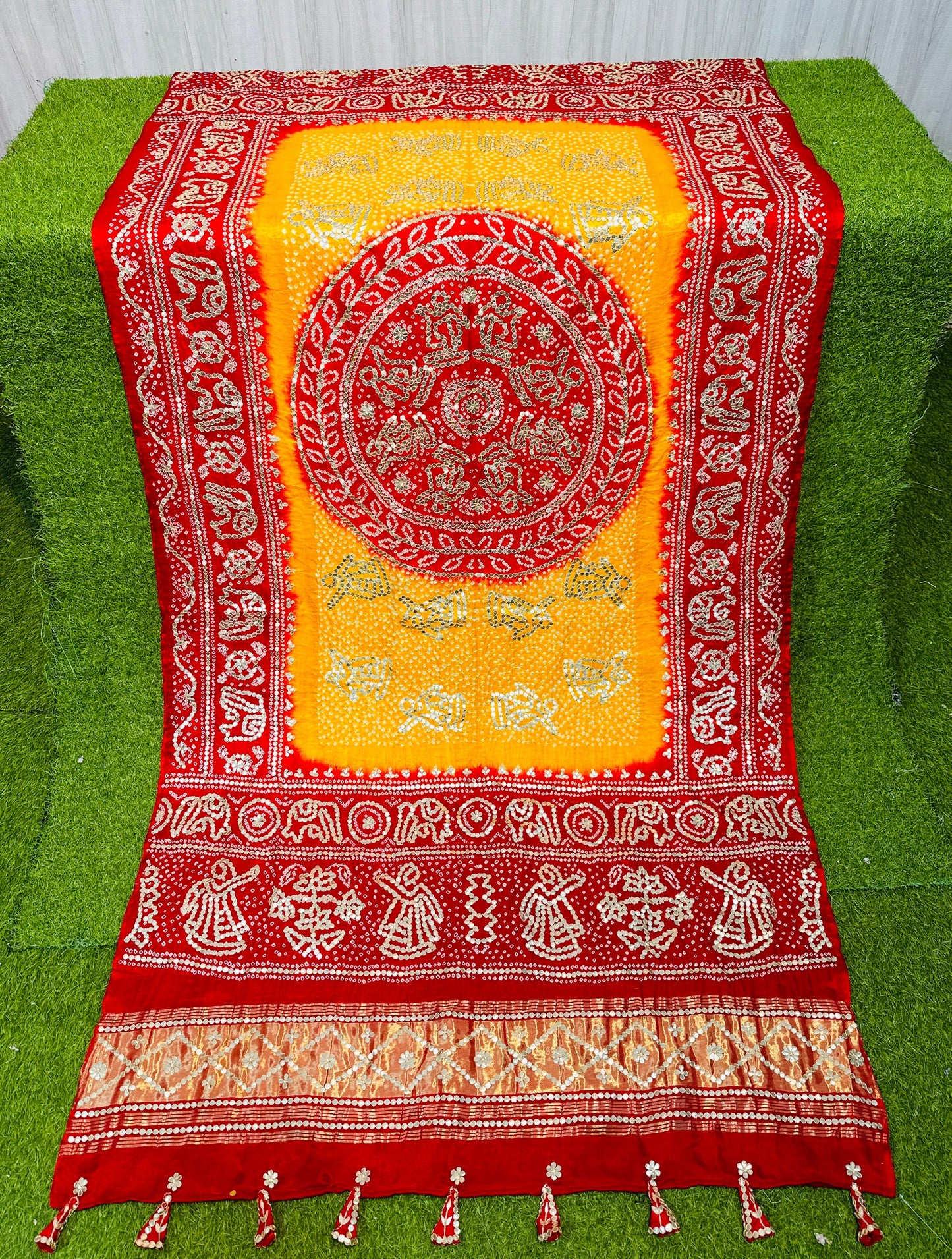 Bandhani dupatta gajji silk dupatta traditional dupatta