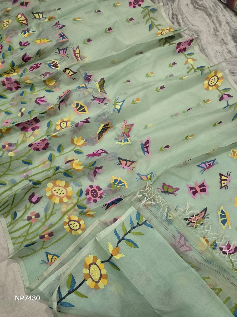 Tantuj jamdani saree handloom sareees