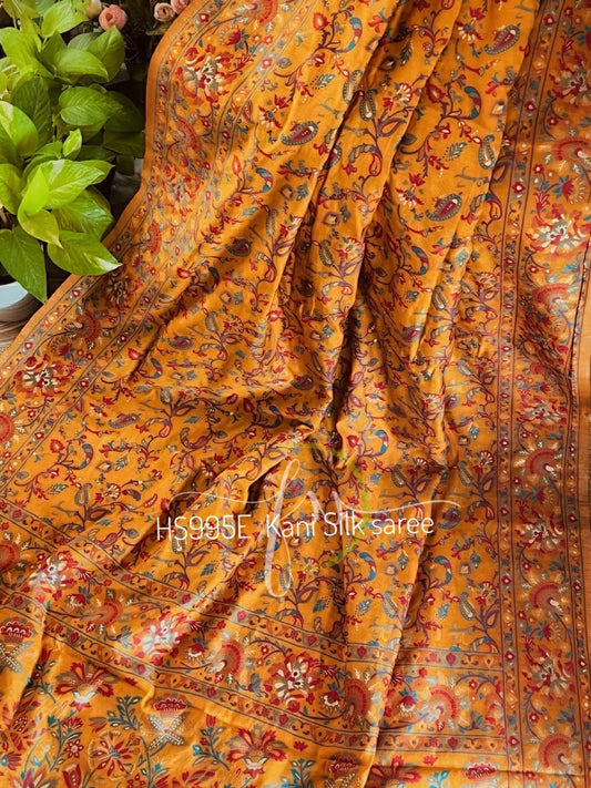 Artistic Kashmiri Kani saree traditional saree