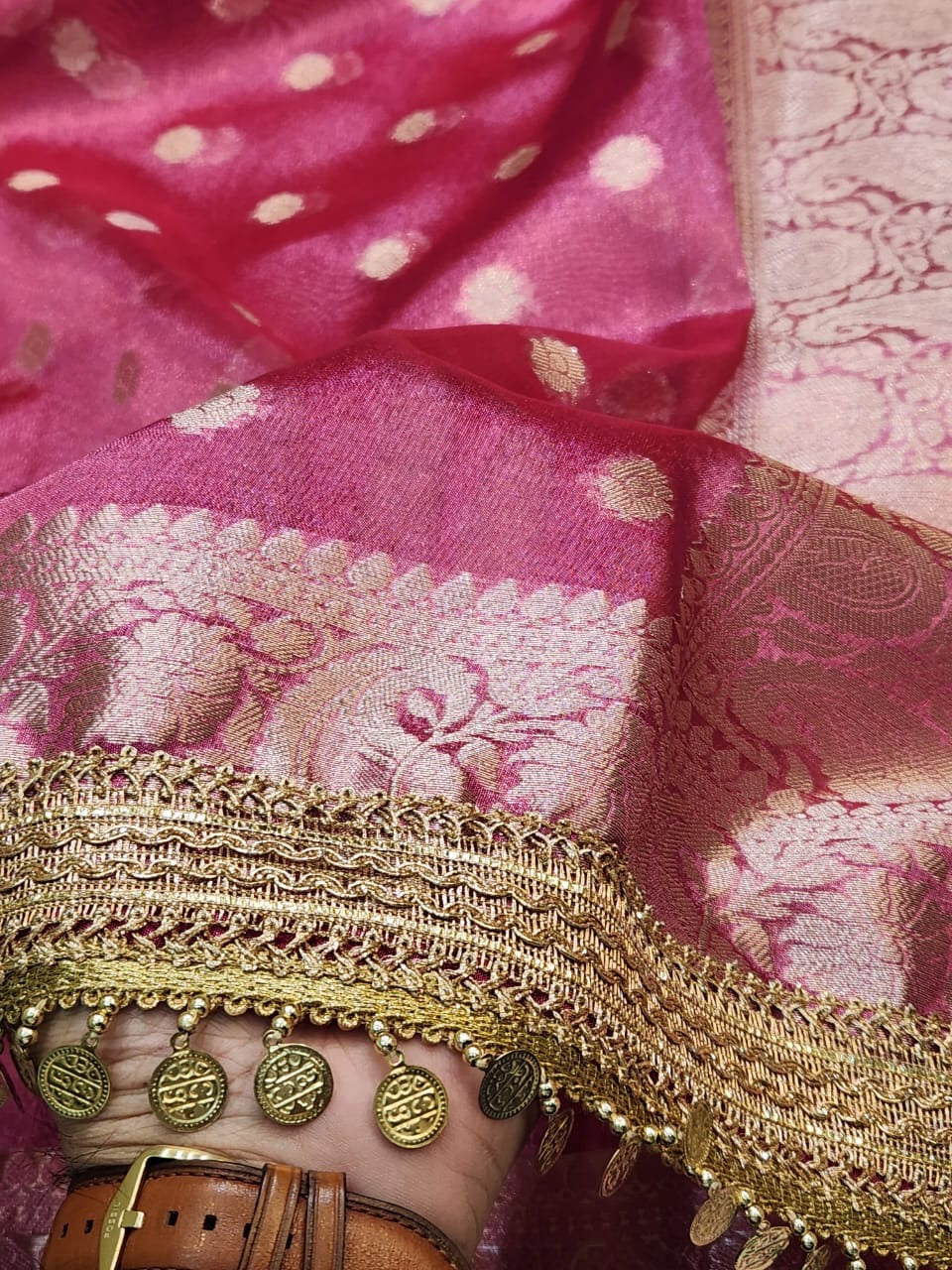 Tissue silk saree Indian wedding saree designer sarees